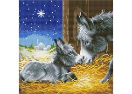 Petit âne, 30x30cm Crystal Art Kit