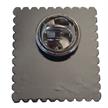 Pin Briefmarke mit Chalet - Switzerland, 25mm | Bild 2