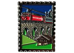 Pin Briefmarke Switzerland Express, 25mm
