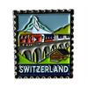 Pin Briefmarke Switzerland Matterhorn mit Zug, 25mm