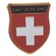 Pin CH Abzeichen mit "Switzerland", 13 mm