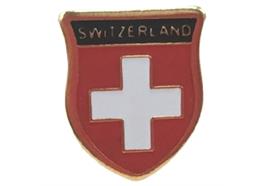 Pin CH Abzeichen mit "Switzerland", 13 mm