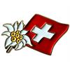 Pin Edelweiss mit Fahne CH, 20 mm