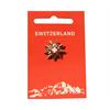 Pin Goldblume ® Schweiz-Tourismus, auf Kärtchen