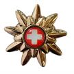 Pin Goldblume ® Schweiz-Tourismus, auf Kärtchen | Bild 3