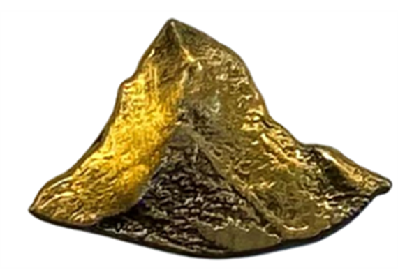 Pin Matterhorn, Antik gold, 20mm