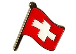 Pin Schweizer Flagge, 15 mm