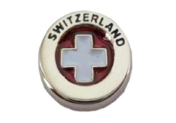 Pin Schweizer Kreuz transparent