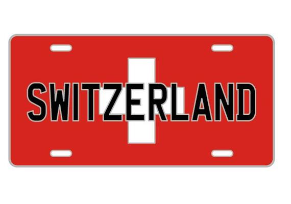 Pin Switzerland Schild, 30mm