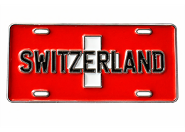 Pin Switzerland Schild, 30mm