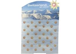Pins Display Goldblume ® Schweiz Tourismus mit 36 Ex.