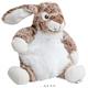 Plüsch Hase Milli, sitzend, braun-weiss, kuschelweichweich, 21 cm