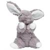 Plüsch Hase, sitzend, Kuscheilweich, grau, 16 cm