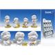 Poly-Engel "Igor" mit Bienen Display weiss-coloriert sort. H6.5-8cm