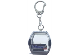 Porte-clés argent "Tzoumaz" télécabine Omega-IV, métal