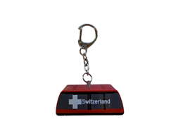 Porte-clés argent "Verbier" télécabine Omega-IV, métal