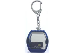 Porte-clés bleu "Arosa" télécabine Omega-IV, métal
