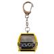 Porte-clés jaune "Davos" télécabine Omega-IV, métal
