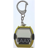 Porte-clés jaune "Laax" télécabine Omega-IV, métal