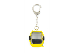 Porte-clés jaune "Verbier" télécabine Omega-IV, métal