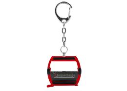 Porte-clés rouge "Lenzerheide" télécabine Omega-IV, métal