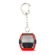 Porte-clés rouge "Rosswald" télécabine Omega-IV, métal