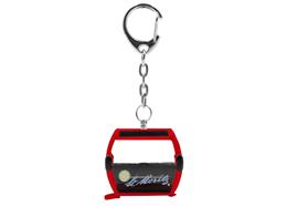 Porte-clés rouge "St. Moritz" télécabine Omega-IV, métal