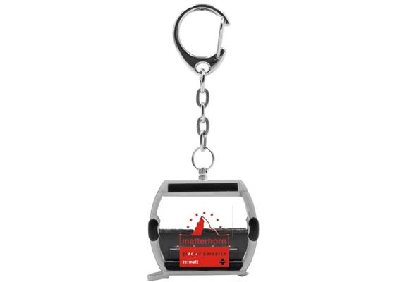 Porte-clés télécabine argent "Zermatt" Omega-IV, métal