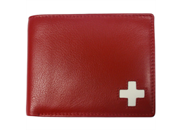 Portemonnaie Herren rot mit CH-Kreuz (882.2134)