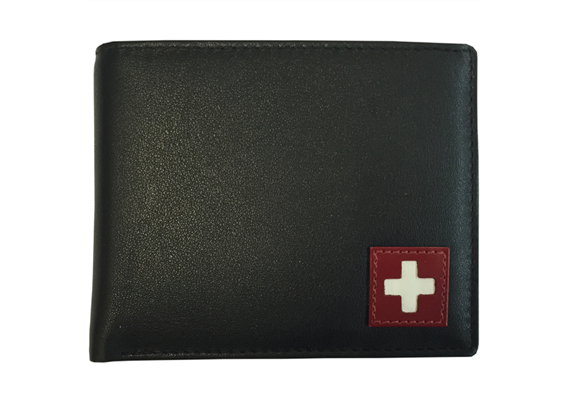 Portemonnaie Herren schwarz mit CH-Kreuz (870.2134)