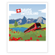 Postkarte Davos Berglandschaft mit Zug