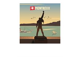 Postkarte Freddie - Montreux