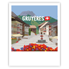 Postkarte Gruyères
