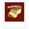 Postkarte Käse - Appenzell