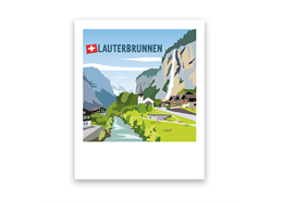 Postkarte Lauterbrunnen