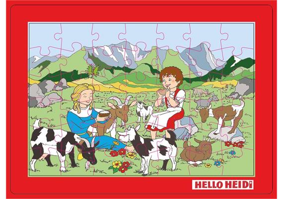 Puzzle Heidi mit Klara