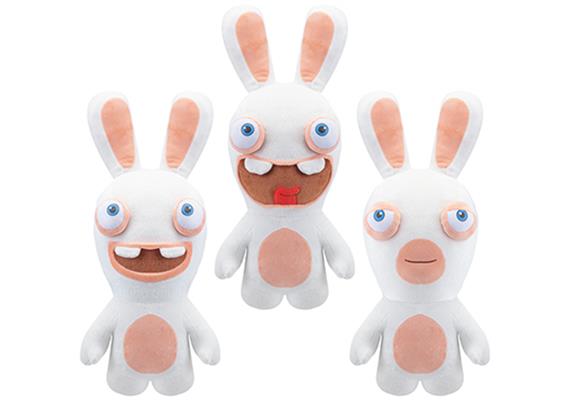 Rabbids Basic Plüschtier, 36cm, 3er Set, assortiert