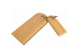 Raclette Set mit Brettchen und Schaber FSC Eiche geölt - Schweizerkreuz