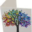 Rainbow Tree, 10x15cm Crystal Art Card | Bild 2