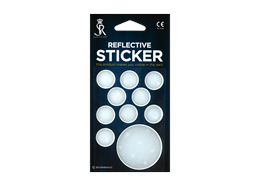 Reflektierende Sticker rund, weiss