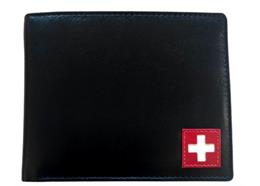 RFID Portemonnaie Herren schwarz mit CH-Kreuz (870.11943)