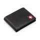 RFID Portemonnaie Herren schwarz mit CH-Kreuz