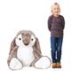 Riesen Plüsch Hase Holly, sitzend, braun-weiss, 100 cm