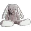 Riesen Plüschhase Isabelle, sitzend, grau-weiss, 60 cm