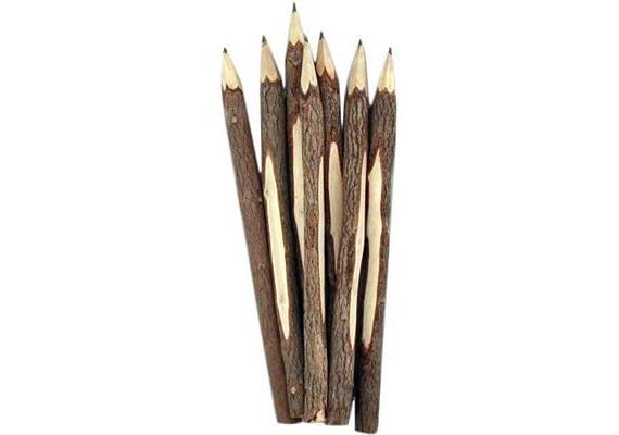 Rinde Bleistift 18 cm, mit individueller Ortsnamen Gravur, VE 72 Stk.