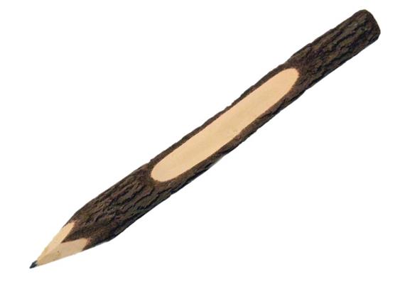 Rinde Bleistift 23cm, mit individueller Ortsnamen Gravur, VE 72 Stk.