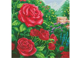 Rose rouge parfaite, Image 30x30cm Crystal Art Kit THOMAS KINKADE