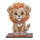 Safari Löwe, Crystal Art Buddy, ca. 11x8cm
