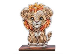 Safari Löwe, Crystal Art Buddy, ca. 11x8cm