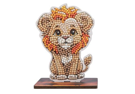 Safari Löwe, Crystal Art Buddy, ca. 11x8cm